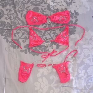 5-Piece Swarovski Rhinestone Competition Bikini Set👙🌟FREE SHIPPING🌟‼️
